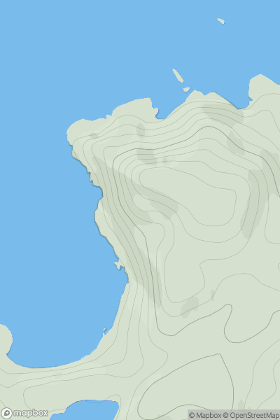 Thumbnail image for Carn Dearg [Loch Maree to Loch Broom] [NH007989] showing contour plot for surrounding peak